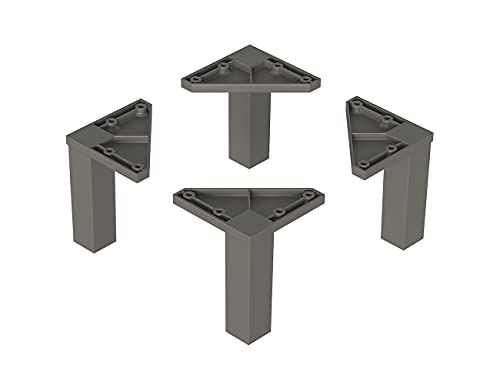 Iconico Home QBE Hoge voeten - Donkergrijs - 100 mm - 8033289005727