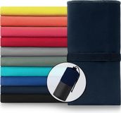 Blumtal Sporthanddoek Set - Microvezel - 80 x 40 cm - Donker Oceaanblauw - 2 Stuks