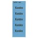 Leitz 15070000 inhoudsbord klanten, zelfklevend, 100 stuks, blauw