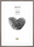 Deknudt Frames Fotolijst - grijs met passe-partout - 40x60 / 50x70 cm