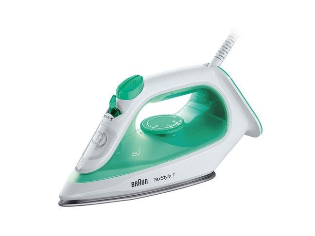 Braun TexStyle 1 SI1040GR Stoomstrijkijzer - Groen/Wit - 2000W - Keramische zoolplaat