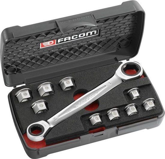 FACOM Ratelsleutelset + 9 ringen