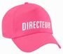 Bellatio Decorations Petje Directeur Roze Unisex Polyester