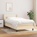 Maison Exclusive - Boxspringbed met matras, crème, 90x190 cm, textiel