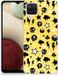 Samsung Coque arrière en silicone Samsung Galaxy A12 Punk Jaune