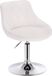 Ensemble de tabourets de bar blanc similicuir réglable en hauteur