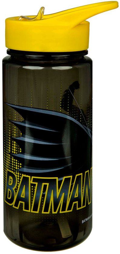 4KidsOnly Undercover Batman drinkfles 500ml zwart