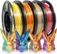 Merkloos Silk Rainbow Filament pour imprimante 3D - PLA soie tri-couleur Métal - 1.75mm - 4 x 250g