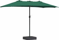 Syfax Tuinparasol Groen 385 x 209 x 244 cm Polyester en staal