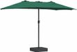 Syfax Tuinparasol Groen 385 x 209 x 244 cm Polyester en staal