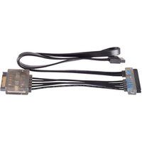 SilverStone SST-CP13 - Adapterkabel 15-pins SATA Stroomaansluiting + 7-pins Standaard Data-aansluiting Voor Gecombineerde 22-pins Stroom- en Data-aansluiting, Met 470uF Condensator