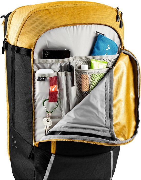 VAUDE Cycle 28 II - Burnt Yellow - 28L - Waterproof Rear Bike Bag with Raincover
