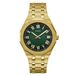 Guess GW0575G2 Polshorloge Heren Staal Goudkleurig Groene Wijzerplaat