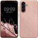 kwmobile telefoonhoesje geschikt voor Samsung Galaxy A56 5G - Back cover in metallic roségoud