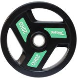 Softee Olympische Schijf 20kg Zwart