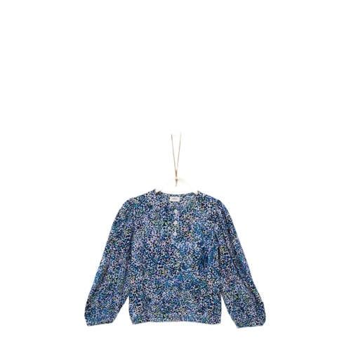 s.Oliver top with all over print multicolor