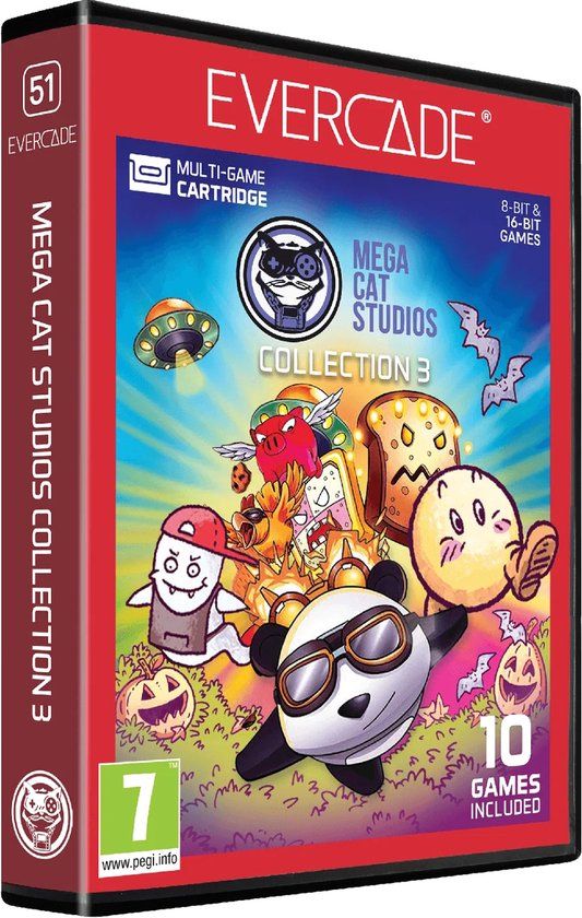 Evercade Cartridge - MEGA CAT Studios Collection 3 - 10 games