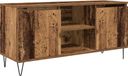 vidaXL meuble TV, 104 x 35 x 50 cm, bois recyclé, panneaux de particules