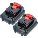 Vhbw 2x Batterie Compatible Avec Dewalt Dct410, Dct410d1-qw, Dct410n, Dct411, Dct411s1, Dct412 Outil Électrique (2000 mAh, Li-ion, 12 V)