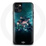 Maniacase Hoes voor Oppo A74 5G BTS Bangtan Boys BT21 Chimmy Jimin Gele Achtergrond