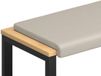 vidaXL Coussin de banc Velours texturé Avoine 110 cm