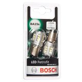 Bosch P21W LED Retrofit - Vervangende LED-koplampen - 12V 6000K koud wit licht, plug-and-play upgrade, levensduur tot 10.000 uur, x2