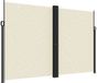 vidaXL Windscherm uittrekbaar 220x1000 cm crèmekleurig