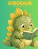 Dinosaur Coloring Book: Cute Dinosaur Coloring Book for Kids, Toddlers and Preschoolers
