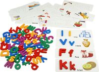 Jeu de combinaison de mots alphabet en bois