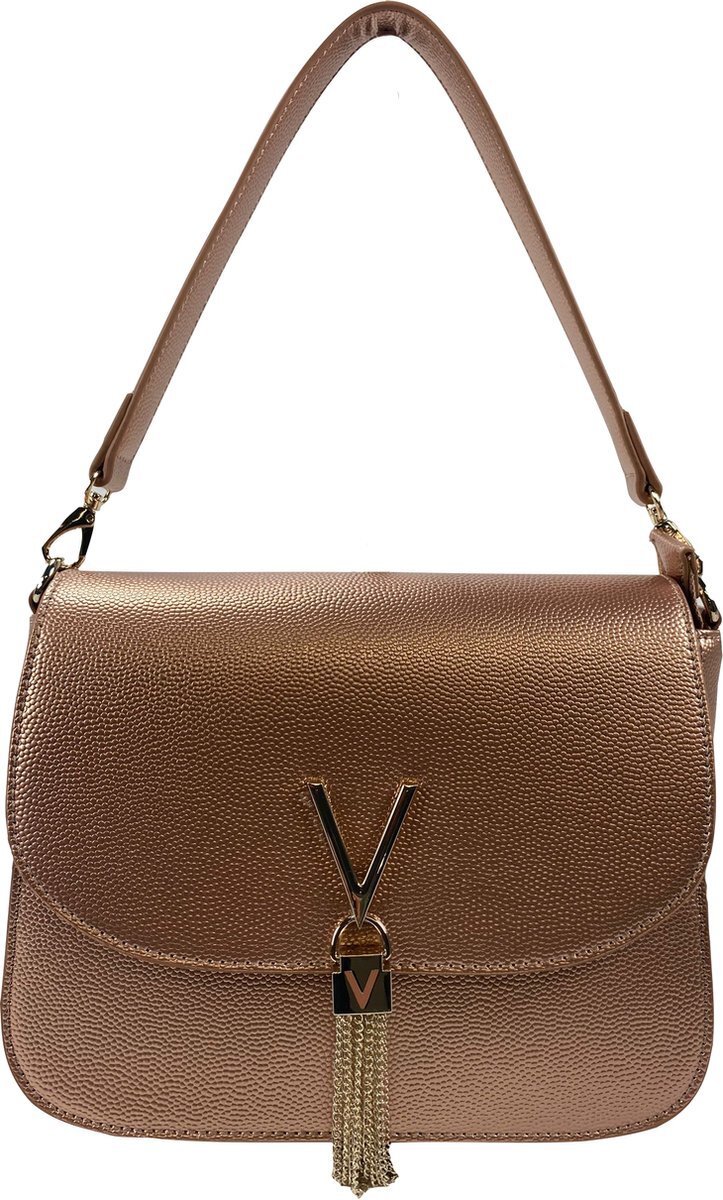 Valentino Bags Divina Dames Schoudertas - Roze Goud