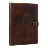 STILORD "Lennoxus" conferentiemap leer voor 12,9 inch iPads aktetas documentmap DIN A4 schrijfmap vintage echt leer Kleur:milano - bruin