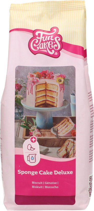 FunCakes Bakmix voor Biscuit Deluxe - 1kg - Luchtige Taartbodem - Mix voor Biscuit
