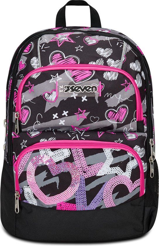 Seven 200102435-899 rugzak School rugzak Meerkleurig Polyester