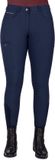 QHP Full grip rijbroek Qiara Marine Blauw Polyester Elastaan Unisex Volwassenen 34