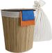 Merkloos Relaxdays Wasmand opvouwbaar - 80 liter - hoekmodel