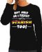 Bellatio Decorations Shoppartners Bv Not only am I perfect but im Spanish / Spaans too sweater - dames - zwart - Spanje cadeau trui XS