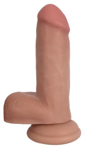 Bareskin Realistische Dildo met Zuignap En Balzak - Beige