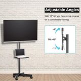 VH Supplies® Support TV mobile - Noir - Acier - 21-60 pouces - Max 35kg