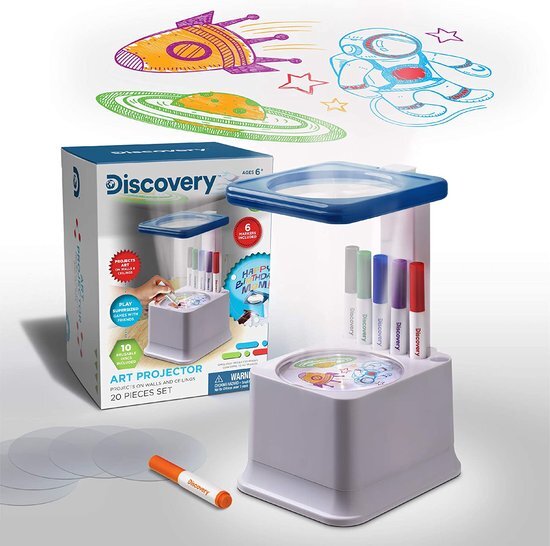 Discovery Kids Projector – Projecteer je zelfgemaakte tekeningen op de wand of plafond