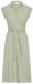 ICHI IHLINNO DR3 Dames Midi Jurk Linnen Viscose LILY GREEN CHECK Maat 40
