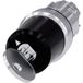 Siemens 3SU10505JF010AA0 3SU1050-5JF01-0AA0 Interrupteur à clé Anneau frontal métallique, Brillant Clé Argent 1 x 90 ° Déverrouillage par clé 1 pièce(s)