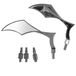 A-Pro Rearview Custom Mirrors Style Motorfiets Chrome Motorfiets Stuur
