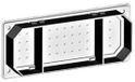 Siemens 8GK91000KK01 ALPHA 400/630 DIN, accessoires généraux pour armoires de distribution, bride bi-composant... Répartiteur Plastique