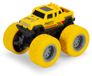 Monstertruck voiture jouet - Propulsion par friction - Pneus en caoutchouc - 8,5 cm - Bleu, jaune ou vert - Pour enfants dès 3 ans