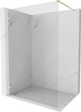Mexen Lunar paroi de douche Walk-in gauche 70 x 200 cm, transparent 8 mm, or brossé