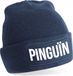 Bellatio Decorations Wintermuts Pinguin Unisex Navy Polyester