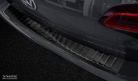 Zwart Avisa Zwart RVS Achterbumperprotector passend voor Volkswagen Golf VII Variant 2012-2017 'Ribs'