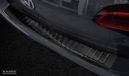 Zwart Avisa Zwart RVS Achterbumperprotector passend voor Volkswagen Golf VII Variant 2012-2017 'Ribs'