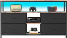 StarTech TV-meubel - TV-kast - 108x30x78 cm - 4 lades - Verstelbare legplanken - Modern design - Montage vereist - Zwart