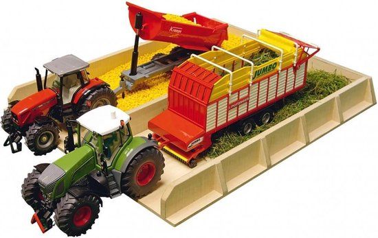 Kids Globe Sleufsilo Hout 1:32 - Boerderij Speelgoed - Hout - 4+ jaar